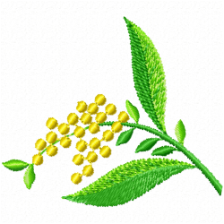 Flowers And Tree Embroidery Design 5